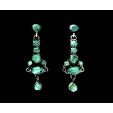 Turquoise-Boucles d'Oreilles indiennes Turquoise-Bijoux Inde