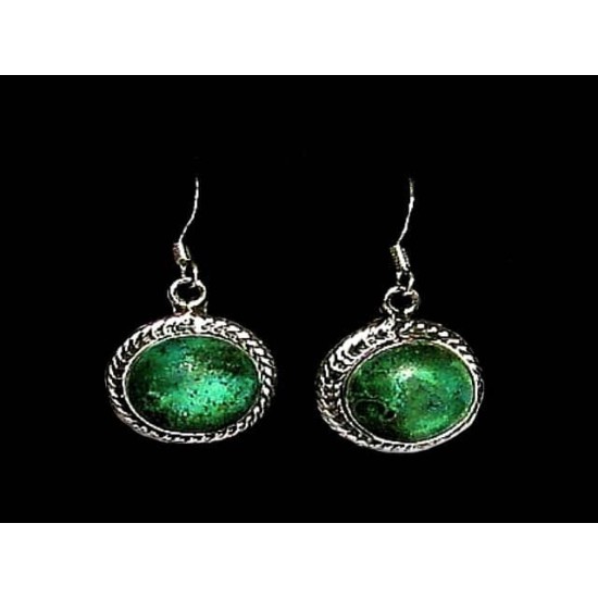 Turquoise - Boucles d Oreilles indiennes Turquoise - Bijoux Inde,Boucles d Oreilles indiennes