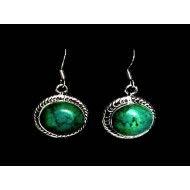 India silver jewellery - Indian Turquoise Earrings
