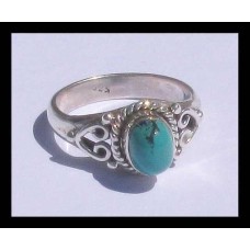 Turquoise - Bague indienne argent Turquoise - Bijoux Inde Turquoise - Bague indienne argent Turquoise - Bijoux Inde