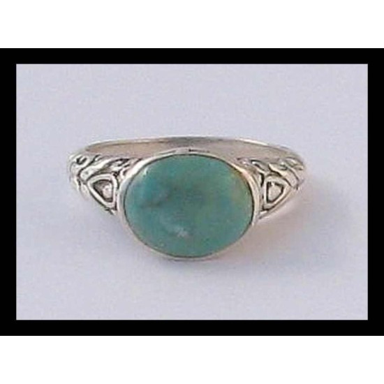 Turquoise - Bague indienne argent Turquoise - Bijoux Inde,Bagues indiennes