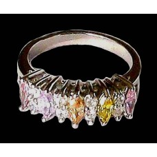 Bijoux indiens argent - Bague indienne oxyde de Zirconium Bijoux indiens argent - Bague indienne oxyde de Zirconium