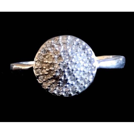 Indian silver jewellery - Indian Zirconium oxide Ring,Rodium silver rings