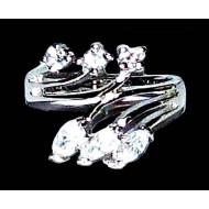 Bijoux indiens argent - Bague indienne oxyde de Zirconium