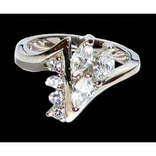 Bijoux indiens argent - Bague indienne oxyde de Zirconium Bijoux indiens argent - Bague indienne oxyde de Zirconium