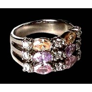 Bijoux indiens argent - Bague indienne oxyde de Zirconium