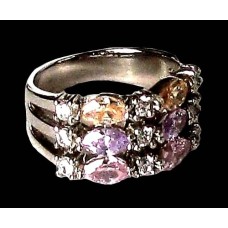 Bijoux indiens argent - Bague indienne oxyde de Zirconium Bijoux indiens argent - Bague indienne oxyde de Zirconium