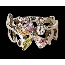 Bijoux indiens argent - Bague indienne oxyde de Zirconium Bijoux indiens argent - Bague indienne oxyde de Zirconium
