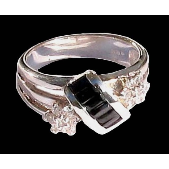 Indian silver jewellery - Indian Zirconium oxide Ring,Rodium silver rings