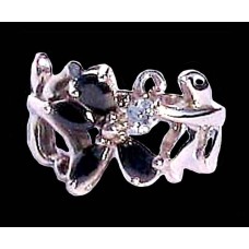 Bijoux indiens argent - Bague indienne oxyde de Zirconium Bijoux indiens argent - Bague indienne oxyde de Zirconium