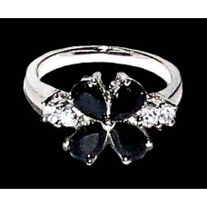 Bijoux indiens argent - Bague indienne oxyde de Zirconium Bijoux indiens argent - Bague indienne oxyde de Zirconium