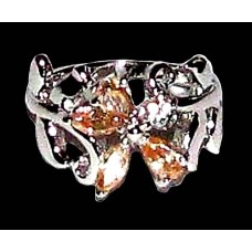 Bijoux indiens argent - Bague indienne oxyde de Zirconium Bijoux indiens argent - Bague indienne oxyde de Zirconium