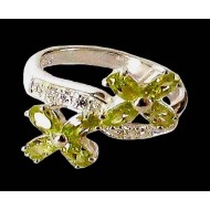 Bijoux indiens argent - Bague indienne oxyde de Zirconium