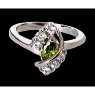 Bijoux indiens argent - Bague indienne oxyde de Zirconium