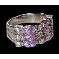 Bijoux indiens argent - Bague indienne oxyde de Zirconium