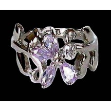 Bijoux indiens argent - Bague indienne oxyde de Zirconium Bijoux indiens argent - Bague indienne oxyde de Zirconium