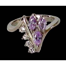 Bijoux indiens argent - Bague indienne oxyde de Zirconium Bijoux indiens argent - Bague indienne oxyde de Zirconium