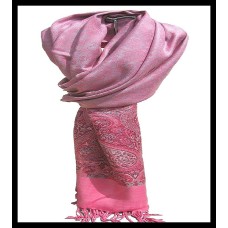 Etole bordures avec motifs Jacquard - Etole indienne Etole bordures avec motifs Jacquard - Etole indienne