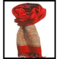 Etole bordures avec motifs Jacquard - Etole indienne