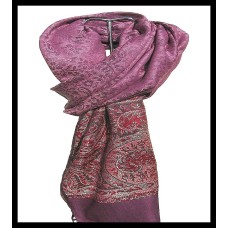 Etole bordures avec motifs Jacquard - Etole indienne Etole bordures avec motifs Jacquard - Etole indienne