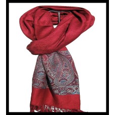 Etole bordures avec motifs Jacquard - Etole indienne Etole bordures avec motifs Jacquard - Etole indienne