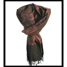 Etole motifs OM Soleil en viscose  - Etole indienne Etole motifs OM Soleil en viscose  - Etole indienne