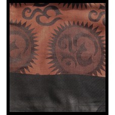 Etole motifs OM Soleil en viscose  - Etole indienne Etole motifs OM Soleil en viscose  - Etole indienne