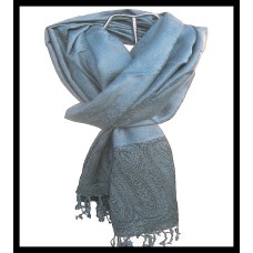 Etole en viscose et laine à motifs Pezeli - Etole indienne Etole en viscose et laine à motifs Pezeli - Etole indienne