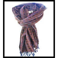 Etole motifs en viscose - Etole indienne