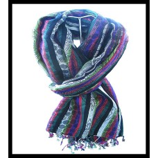 Etole motifs en viscose - Etole indienne Etole motifs en viscose - Etole indienne