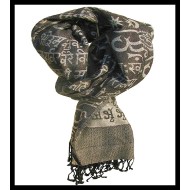 Stole pattern OM Gayatrie viscose - Indian Stole