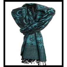 Etole motifs OM Gayatrie en viscose  - Etole indienne Etole motifs OM Gayatrie en viscose  - Etole indienne