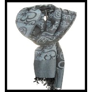 Stole pattern OM Gayatrie viscose - Indian Stole