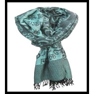 Stole pattern OM Gayatrie viscose - Indian Stole