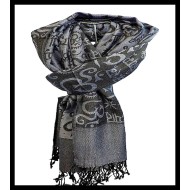 Stole pattern OM Gayatrie viscose - Indian Stole