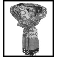 Stole pattern OM Gayatrie viscose - Indian Stole