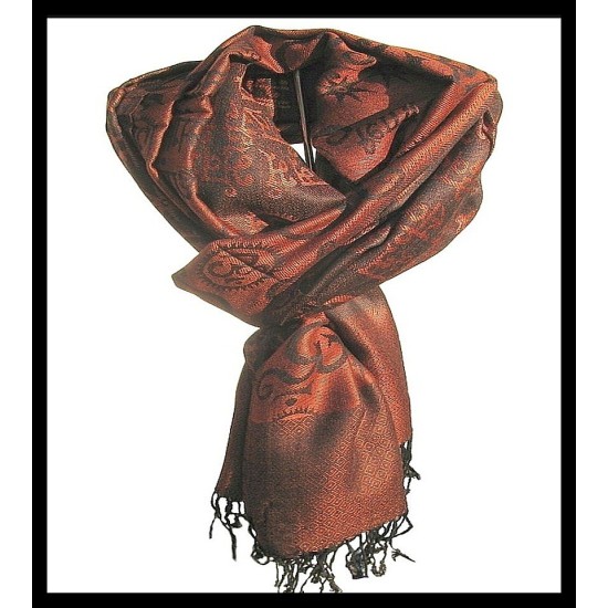 Stole pattern OM Gayatrie viscose - Indian Stole, Stoles Viscose Designs OM