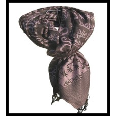 Etole motifs OM Gayatrie en viscose  - Etole indienne Etole motifs OM Gayatrie en viscose  - Etole indienne