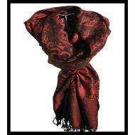 Etole motifs OM Gayatrie en viscose  - Etole indienne