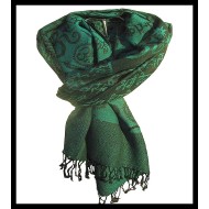 Etole motifs OM Gayatrie en viscose  - Etole indienne