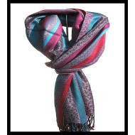 Etole motifs en viscose strip - Etole indienne