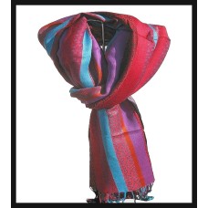 Etole motifs en viscose strip - Etole indienne Etole motifs en viscose strip - Etole indienne