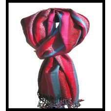 Etole motifs en viscose strip - Etole indienne Etole motifs en viscose strip - Etole indienne