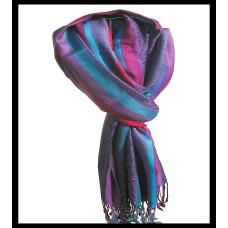 Etole motifs en viscose strip - Etole indienne Etole motifs en viscose strip - Etole indienne