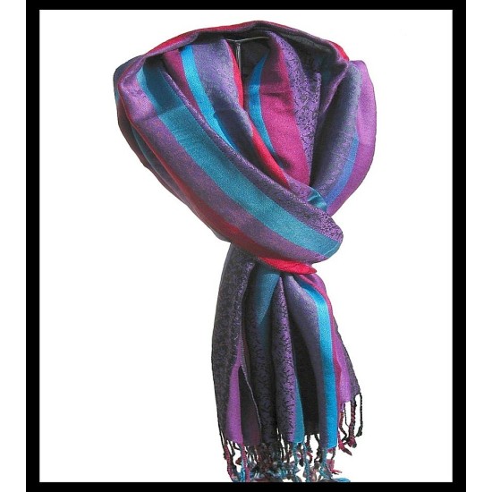 Stole viscose multy color - Indian Stole,Patterns Stoles Viscose strip