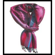 Etole motifs en viscose strip - Etole indienne