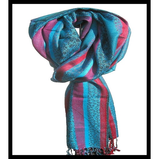 Stole viscose multy color - Indian Stole,Patterns Stoles Viscose strip