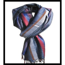 Etole motifs en viscose strip - Etole indienne Etole motifs en viscose strip - Etole indienne