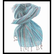 Etole rayée en coton et viscose - Etole indienne