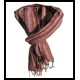 Stole striped in cotton and viscose - Indian stole,Coton-Viscose stoles